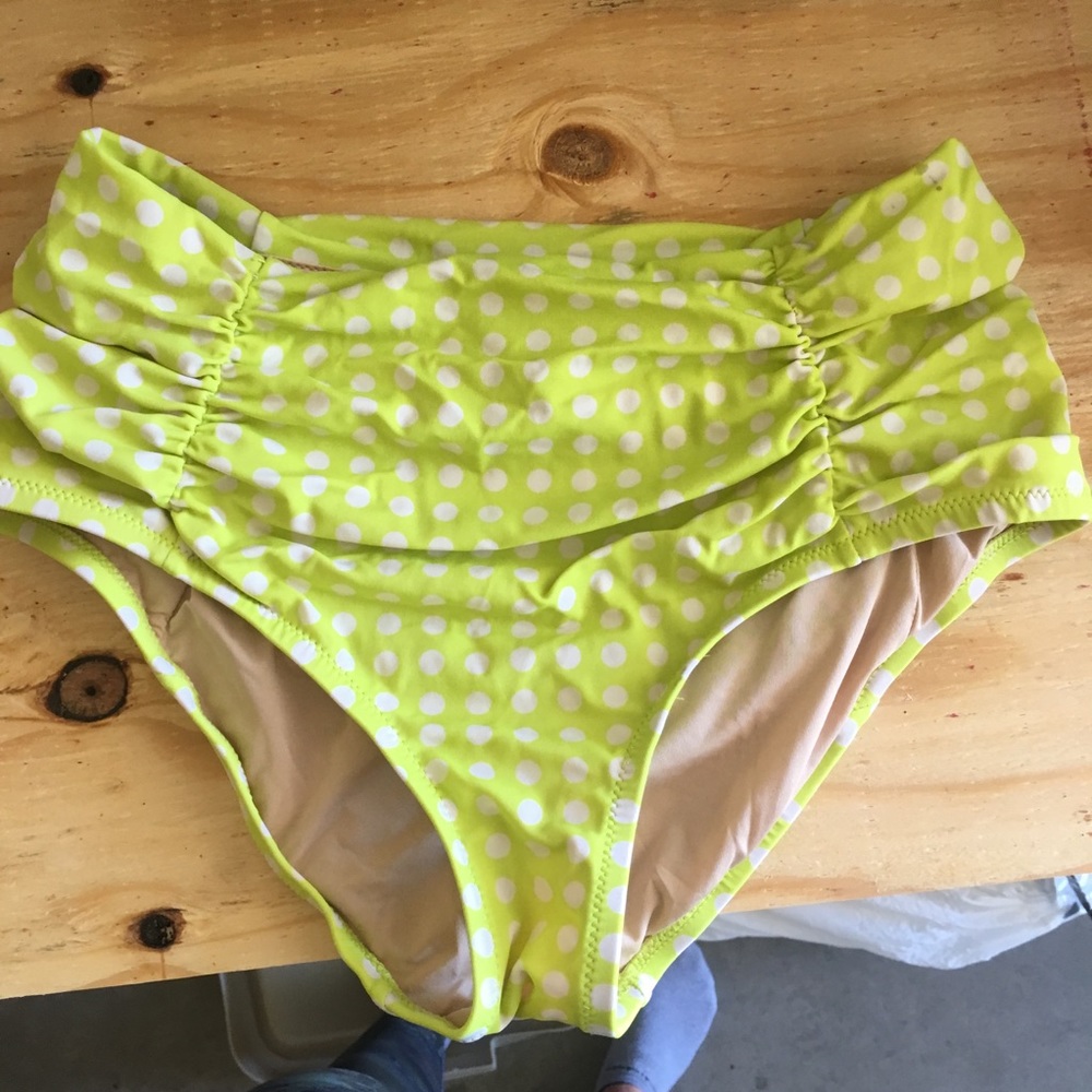 J crew high waisted swim bottoms